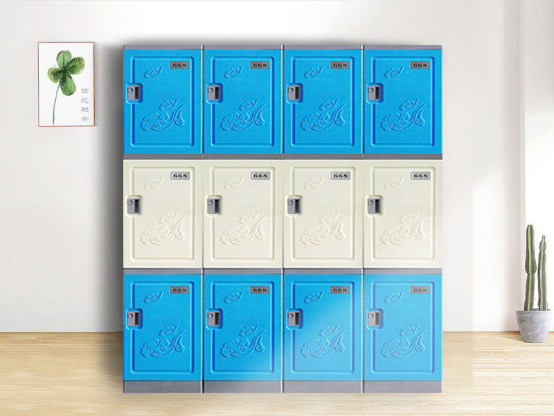 三層柜石墨藍配玉脂白+開門拉手