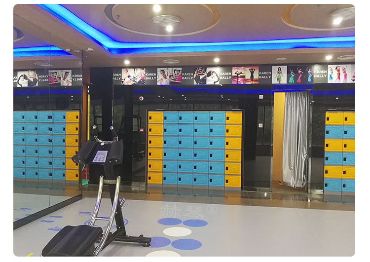 六層塑料更衣柜儲物柜案例實拍二